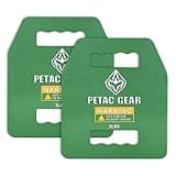 PETAC GEAR Curved/Straight Weights Plates For Weighted Vest For Men Workout,5/10/15/20 LBS Weight Strength Training Vests Equipment Workout Gear (Straight, 3LB*2)