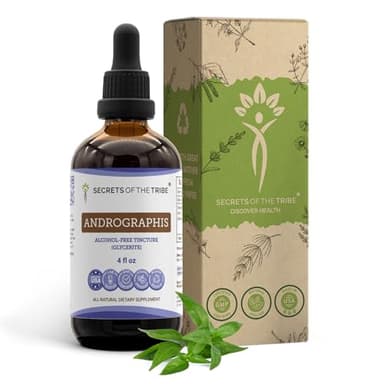 Secrets of the Tribe Andrographis Alcohol-Free Liquid Extract, Fah talai jone, Chuan Xin Lian, Andrographis paniculata Tincture Supplement (4 FL OZ)