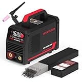 YESWELDER 205Amp Stick Welder with Lift TIG Torch, [Large LED Display] 110V/220V Dual Voltage Portable Welding Machine & E7018 3/32'' 5LB Welding Rod Low Hydrogen Carbon Steel Stick Electrodes