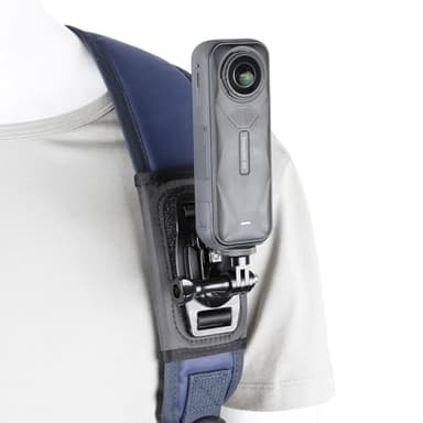PellKing Camera Backpack Belt Mount for Insta360 One X5/X4/X3/ One R/Go 2 Compatible with DJI Osmo 360 GoPro Hero10 /9/8/7/6 and Other Action Camera, with 1/4 Adapter