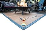 Fireside Outdoor Fire Pit Mats for Under Fire Pit - Grill Mats for Outdoor Grill, Fire Mat for Deck Protection, Fireproof Mat for Under Fire Pit, Outdoor Firepit Mat for Safe Use - Ember Mat, 67"x60"