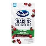 Ocean Spray® Craisins®, 50% Less Sugar Dried Cranberries, Dried Fruit, 5 Oz Pouch (Pack of 1)