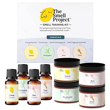 The Smell Project Smell Training Kit - Olfactory Training Kit with 10ml Real Essential Oils - Smell Therapy for Smell Loss