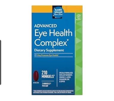 Advanced Eye Health Complex Minigels (210 Servings.) Nutritional Vision Support with Key Antioxidants and Zinc