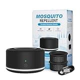 Mosquito Repellent Outdoor Patio Rechargeable Portable Insect Repeller Indoor 30 ft Mosquito-Free Protection Bug Repellent Device Camping Hiking Outing 2 Refills (Black)