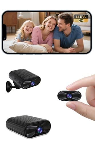 Mini Camera - 4K HD Wireless Small Camera - Tiny Indoor Security Cameras with Night Vision & Motion Detection, APP Control Nanny Cam for Home, Office, Baby, Pet Monitoring, Miniguard Cam, 2.4GHz WiFi