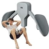 MZJ Thigh Master Adjustable Resistance Leg and Inner Thigh Strength Exercise Equipment Hip Shaper Trainer Machine Pelvic Floor Strengthening Device Legs Workout Home Gym Training Fitness Silver Gray