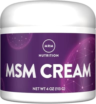 MRM MSM Cream with Vitamin A & D - Topical MSM Moisturizer Balm for skin health and joint comfort, Hands, Feet, Scar Support & Comfort - 4 Oz