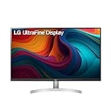 LG 32UN500-W Monitor 32" UltraFine (3840 x 2160) Display, AMD FreeSync, DCI-P3 90% Color Gamut, HDR10, Built-in Speakers, 3-Side Virtually Borderless Design - Silver/White