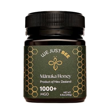 Raw Manuka Honey MGO 1000+ | Premium New Zealand Honey – Supports Wellness with Natural Properties | 100% Pure, Sustainably Sourced | Ideal for Tea, Toast, & More – 250g/8.8oz