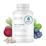 Methyl Multi Without Iron Methylated Multivitamin for Men & Women, 120-Day Supply | Methyl B12 & Methylfolate (5-MTHF) for MTHFR Support | Pharma Grade Multivitamin & Multimineral For Health, 240 Caps