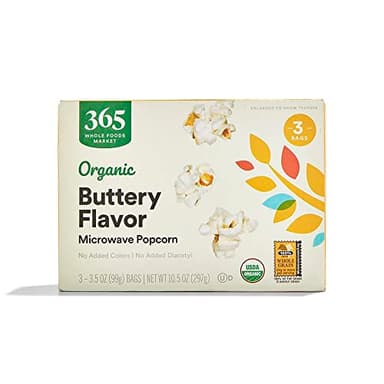 365 by Whole Foods Market, Organic Microwave Popcorn, 10.5 Ounce