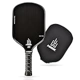 HISK RAV PRO Pickleball Paddle - Ultimate HIGH END 16mm Japanese Toray T700 Raw Carbon Fiber CFS w/Excellent GRIT Roughness Texture, Aero Dynamic Curve, USAPA Approved, Non Slip Grip