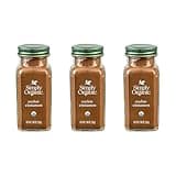 Simply Organic Ceylon Ground Cinnamon, 2.08 Ounce 3 Pack, Non-GMO Organic Cinnamon Powder, Vegan
