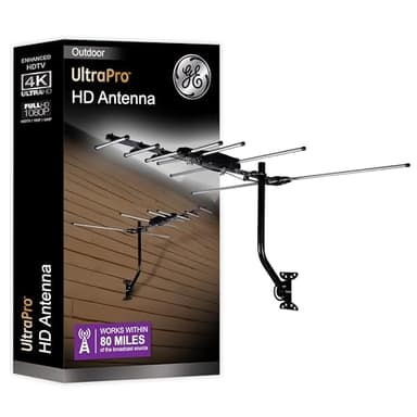 GE Outdoor HD Digital TV Antenna, Long Range OTA HDTV Antenna