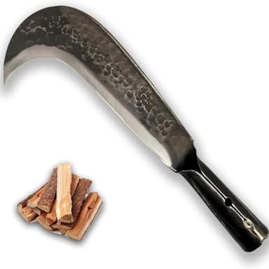 Heavy Duty Machete Billhook Sickle Knife for Cutting Trees for Yard Work Machetes Japanese Weeding Sickle for clearing Brush Garden Tools Axe Construction Blade Outdoor Additional Handle can be Added