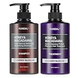 KUNDAL Natural Shampoo and Conditioner Set [Cherry Blossom] - Korean Hair Care, Long Lasting Fragrance, Moisturize, Nourish, Frizz Control, Argan & Macadamia Oil, Sulfate-Free 16.9fl oz (Pack of 2)