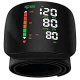 Double love Wrist Blood Pressure Monitor Led Display, Touch Screen Wrist Blood Pressure Cuff 99x2 Reading Memory Wrist Bp Monitor with Carrying Case(Black)