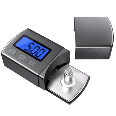 DIGITNOW Digital Turntable Stylus Force Scale Gauge 0.01g/5.00g,Tracking Force Pressure Scale for Tonearm Phono Cartridge, Blue LCD Backlight