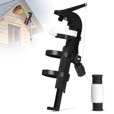 Upgraded Spray Can Extension Pole Adaptor, Adjustable Angle Sprayer Bracket for Wasp/Hornet Spray, Paint, Window and Cleaner, Aerosol Can Adapter Suitable for Large Size Aerosol Cans（Black）