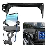 LUNQIN Car Phone Holder for 2019-2025 Toyota RAV4 LX XLE,2019-2025 Toyota RAV4 Hybrid LE XLE SE Woodland XLE,RAV4 Prime SE Auto Accessories Navigation Screen Bracket Mobile Cellphone Mount