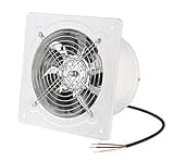 8 inch Exhaust Fan Through Wall Extractor Exhaust Ventilation Fan 110V Exhaust Smoke Fan Ventilation for Kitchen, Bathroom,laundry room,Toilets, Garage, Shopping Mall and Office (500 CFM/White)