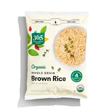 365 by Whole Foods Market, Organic Brown Rice Whole Grain, 20 oz, (Frozen)