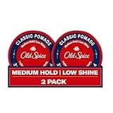 Old Spice Classic Pomade for Men Twin Pack, Medium Hold, Low Shine Hair Wax, For All Hair Types, 2.22 Oz Each (Set of 2)