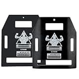 SORQINOTER Weight Plates, Curved & Flat, 8.75lb & 5.75lb Pairs, Steel, Weighted Vest Plates, Strength Training, Running, Black