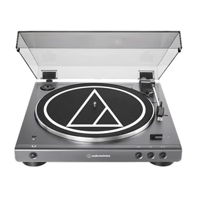 Audio-Technica at-LPGO-BT Fully Automatic Wireless Belt-Drive Turntable (Gun-Metal/Black)