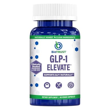 GLP1 Elevate™ - GLP-1 Booster Supplement | Curb Cravings & Support Metabolic Health | Increase Natural Production with Clinically Studied Ingredients | 30 Servings