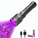 I0DO Rechargeable Blood Tracking Light for Night Hunting 2000 Lumens Blood Trail Tracking Flashlight Gifts for Hunter (Blood Finder Light)
