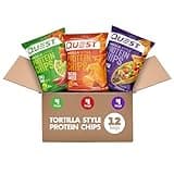 Quest Nutrition Tortilla Style Protein Chips Variety Pack, Chili Lime, Nacho Cheese, Loaded Taco, Low Carb, High Protein, Gluten Free, 1.1 oz (Pack of 12)