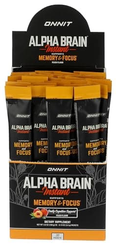 Alpha Brain Instant Peach, 30 Count