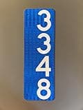 911 Premium Reflective Address Mailbox Marker For Home Or Business Vertical (Blue), 18 x 6 x 1/16 inch