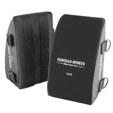 Clocean Catcher Knee Savers For Kids Youth And Adult Improved Design Catcher Knee Support for Baseball Softball Catchers Knee Pads Catchers Knee Wedge with Soft And Durable Cushion (Youth)