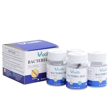 Viotiin 4 Pack E. Coli & Coliform Bacteria Water Test Kit - EPA Approved Water Quality Test for Well, Tap, Pool, Lake, and Drinking Water