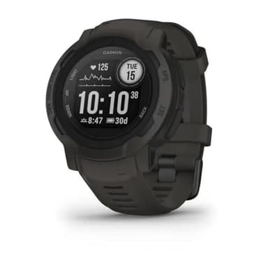 Garmin Instinct 2, Rugged Outdoor Watch with GPS, Built for All Elements, Multi-GNSS Support, Tracback Routing and More, Graphite - 010-02626-10