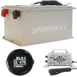48V EZGO RXV&TXT Lithium Golf Cart Battery, 48V(51.2V) 105Ah LiFePO4 Battery with EZGO RXV&TXT Charger, Built-in 200A BMS, 6000+ Cycles, Max 10.24kW, 10-Year Trade-in
