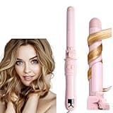Automatic Curling Wand 28mm/1.1 inch Rotating Curling Iron with LED Display Fast Heating Wand for Short Long Hair Professional Hair Waver Styling Irons
