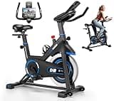 Exercise Bike, DMASUN Classic Brake Pad Stationary Bike for Home with 300 LBS Capacity, Indoor Bike with Comfortable Seat Cushion, Digital Display with Pulse