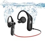 BZOJIFO Swimming Headphones, IPX8 Waterproof Earbuds for Swimming 32GB Swimming MP3 Player Wireless Bluetooth 5.4 in-Ear Waterproof Headset 18H Playing time with Mic for Swimming (Black)