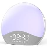 ecozy Sunrise Alarm Clock, White Noise Sound Machine, Upgraded Backlit Buttons for Bedrooms, 26 Soothing Sounds, 17 Night Lights, Bluetooth Speaker, Wake Up Sunlight for Heavy Sleepers, Adults, Kids