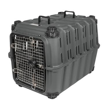 Mammoth Guardian Dog Kennel 36" Heavy Duty Travel & Outdoor Crate for Puppies, Small, Medium & Large Dogs, Secure 3 Bolt Lock, Adventure Ready for Hunting, Camping & Offroad – Gunmetal Gray