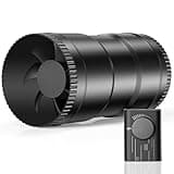 Hon&Guan 4 Inch Inline Duct Fan with Upgrade Controller - 130 CFM Airflow with 6W Ultra-Low Power and Low Noise