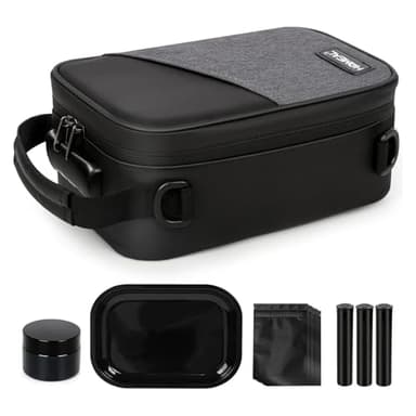 HOMEAL Lockable Smell Proof Travel Bag – Discreet Carbon Odor Control for Home Car, Hotel & Flight – Secure Privacy Storage, Daily Carry