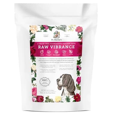 Dr. Harvey's Raw Vibrance Dog Food, Human Grade Dehydrated Base Mix for Dogs, Grain Free Raw Diet (3 Pounds)