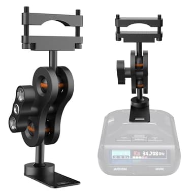 Suitable for Uniden R1, R2, R3, R4, R6, DF1, DFR2, DFR3, DFR4, DFR5, DFR6, DFR7, DFR8, DFR9，Aluminum Radar Detector Mount，Car Truck Radar Rearview Mirror Rod Mount