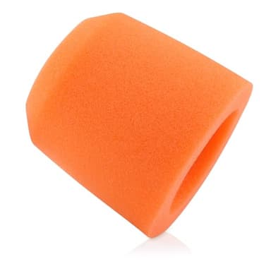 LEFXMOPHY Orange MV7 Windscreen，Mic Foam Cover Replacement for Shure MV7 MV7X Microphone Pop Filter, Wind Muff