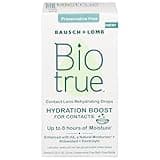 Biotrue Hydration Boost Rehydrating Contact Lens Eye Drops from Bausch + Lomb, Hydrating, Preservative Free, Naturally Inspired, 0.33 FL Oz (10 mL)